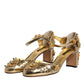 Gold Studs Vally Slingback Sandals Shoes