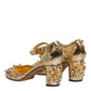 Gold Studs Vally Slingback Sandals Shoes