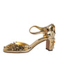 Gold Studs Vally Slingback Sandals Shoes