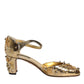 Gold Studs Vally Slingback Sandals Shoes