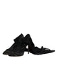 Black Stretch Socks Taormina Lace Boots Shoes