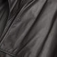 Black Leather Men Waterproof Trenchcoat Jacket