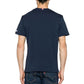 Blue Cotton Men T-Shirt