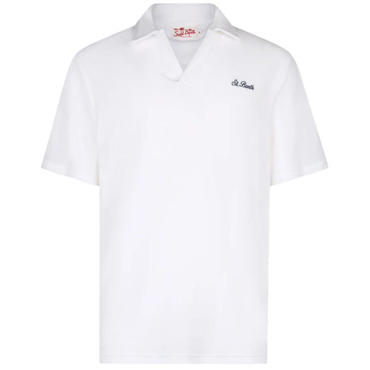 White Cotton Polo Shirt