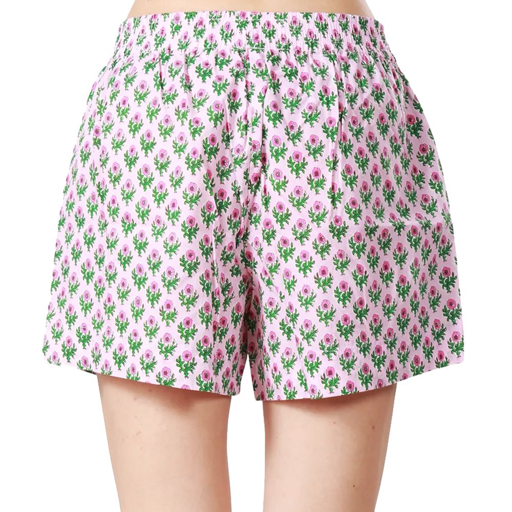 Pink Cotton Women's Short