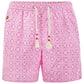 Pink Polyester Men's Swim Trunk