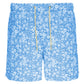 Light Blue Polyester Men's Swim Trunk