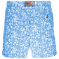 Light Blue Polyester Men's Swim Trunk