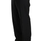 Elegant Black Wool Dress Pants