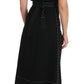 Elegant Black Sheath Wool Dress