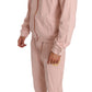 Elegant Pink Cotton Sweatsuit Luxury Comfort