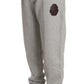 Elegant Gray Hooded Sweatsuit Ensemble