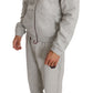 Elegant Gray Hooded Sweatsuit Ensemble