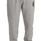 Elegant Gray Hooded Sweatsuit Ensemble