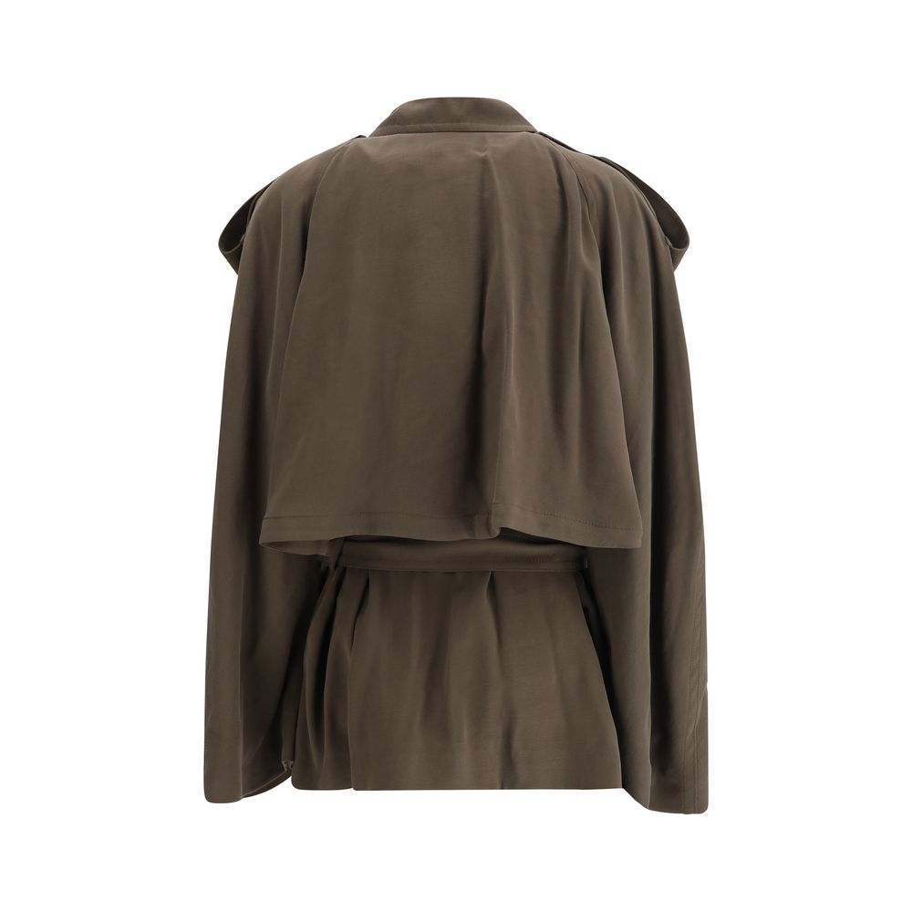 Double-breasted Short Trench Coat