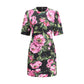 Peony print mini Dress