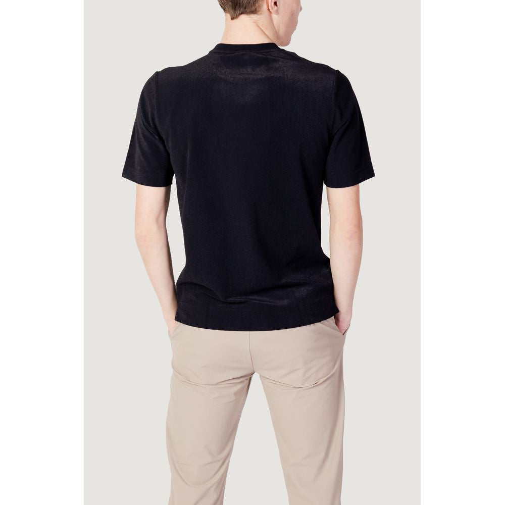 Black Polyester T-Shirt