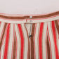 Multicolor Portofino Stripes Cotton Midi Skirt