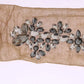 Gold Stretch Floral Clear Crystal Stocking Socks