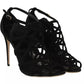 Black Suede Stilettos Booties Socks Shoes