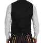 Multicolor Striped Runway 3 Piece Slim Fit Vest Suit