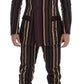 Multicolor Striped Runway 3 Piece Slim Fit Vest Suit