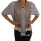 Gray Cotton Owl Silk Scarf Top T-shirt