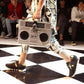 Silver Retro Radio Boombox Limited Edition Handmade Wood Bag