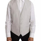 Light Gray Wool Silk Waistcoat Vest