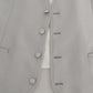 Light Gray Wool Silk Waistcoat Vest