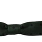 Green Dotted Silk Adjustable Neck Bow Tie