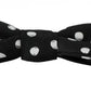 Black Polka Dots Adjustable Neck Bow Tie