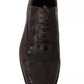 Brown Patterned Leather Dress Formal Shoes