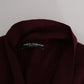 Bordeaux Cashmere Crown Cardigan Sweater