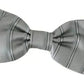 Light Gray Lining Adjustable Neck Butterfly Bow Tie