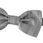 Light Gray Lining Adjustable Neck Butterfly Bow Tie