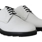 Elegant White Formal Leather Shoes