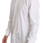 Elegant Slim Fit Dress Shirt in Pure White