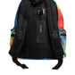 Multicolor Tie Dye Nylon Logo Print Kids Backpack Bag