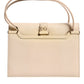 Beige Leather Ingrid Top Handle Shoulder Bag