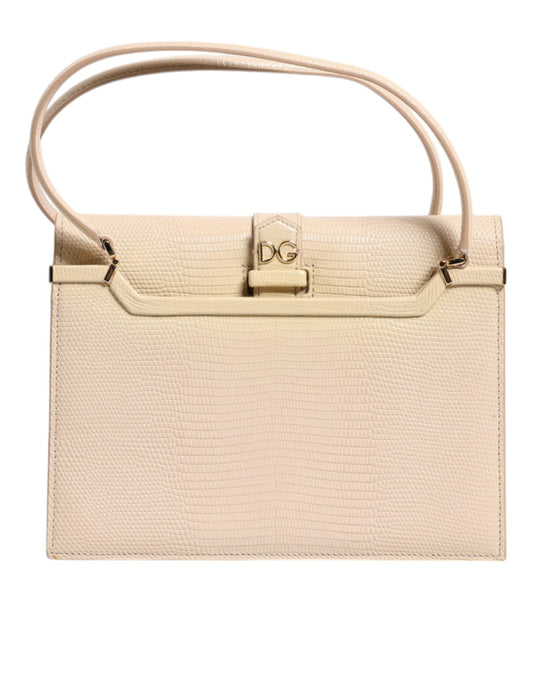 Beige Leather Ingrid Top Handle Shoulder Bag