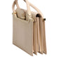 Beige Leather Ingrid Top Handle Shoulder Bag