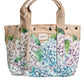 Multicolor Floral Canvas TANIA Top Handle Tote Bag