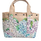 Multicolor Floral Canvas TANIA Top Handle Tote Bag