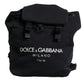 Black Neoprene Nylon DG Logo School Backpack Bag