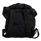 Black Neoprene Nylon DG Logo School Backpack Bag