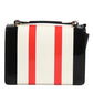 Multicolor Stripes Leather Crossbody Bag