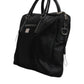 Black Logo Plaque Double Handle Messenger Bag