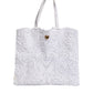 Bag White Cordonetto Lace Beatrice Shopping Tote