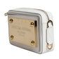 White Leather Logo Plaque Crossbody Bag